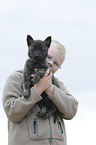 boy with Hollandse Herder Puppy