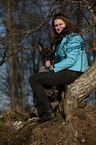 woman with Hollandse Herder