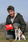 woman with first aid bag