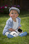 Child and Jack Russell Terrier Puppy