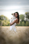 woman with Jack Russell Terrier