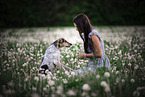 woman with Jack Russell Terrier