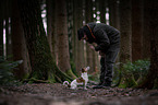 man and Jack Russell Terrier