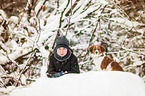 boy and Kooikerhondje