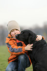 child and dog