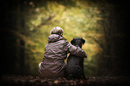 human and Labrador Retriever