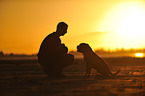 man and Leavitt Bulldog