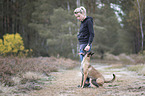 young woman with Malinois