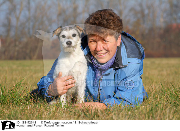 Frau und Parson Russell Terrier / woman and Parson Russell Terrier / SS-52648