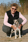 woman with Parson Russell Terrier