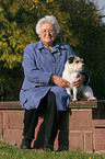 pensioner and Parson Russell Terrier