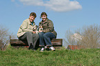 women with Parson Russell Terrier