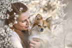 woman and Pomchi