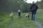 humans with Rhodesian Ridgebacks