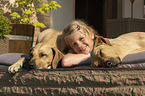 girl with Rhodesian Ridgeback