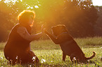 Shar Pei gives paw