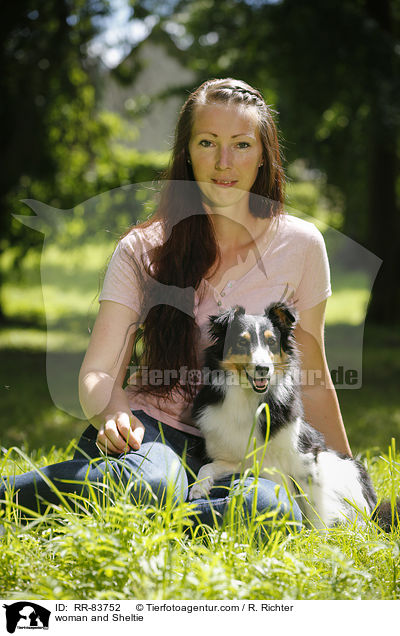 Frau und Sheltie / woman and Sheltie / RR-83752