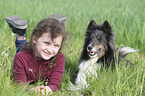 girl with Sheltie