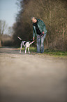 woman with Old Spanish Pointer