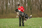 woman and Tiger at dogdance