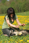 woman and Tiger