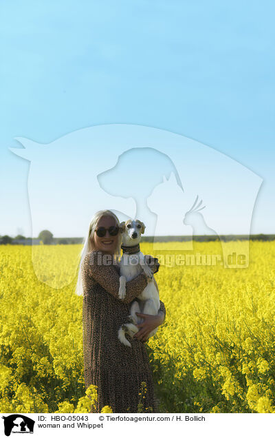 Frau und Whippet / woman and Whippet / HBO-05043