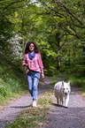woman with Berger Blanc Suisse
