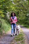 woman with Berger Blanc Suisse
