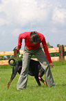 Doberman Pinscher at dog dancing