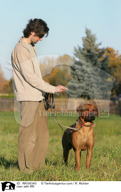 Mann mit Rhodesian Ridgeback / man with RR / RR-06340