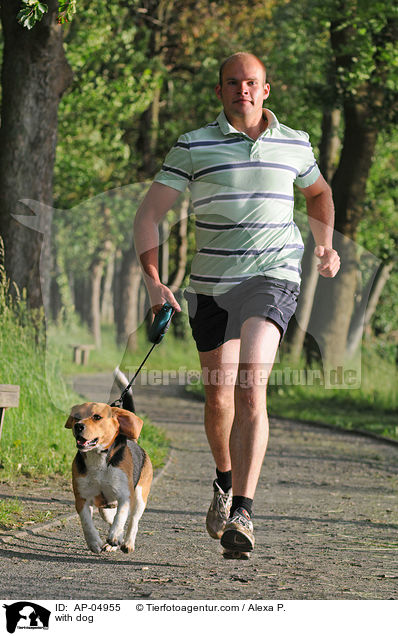 Joggen mit Hund / with dog / AP-04955