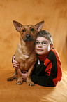 boy with dog