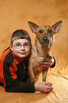 boy with dog