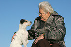 Senior with dog