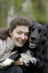 woman with Border Collie