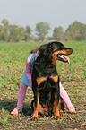 girl with Rottweiler