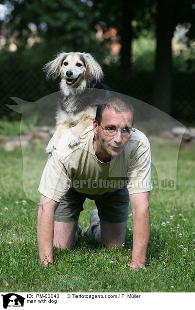 Mann mit Hund / man with dog / PM-03043