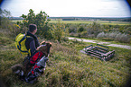 Hiking with dog