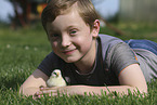 boy with Chicken