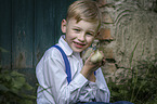 boy with Duckling