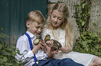 childrens with Duckling