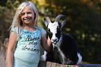 girl and goat