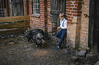 boy with Pigs