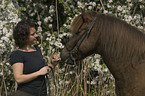 woman with pony