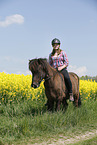 girl with Icelandic Horse