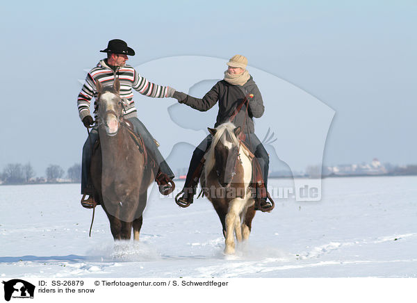 Reiter im Schnee / riders in the snow / SS-26879