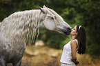 Andalusian Horse with a woman