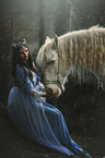 woman with Andalusian Horse