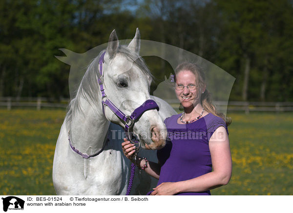 Frau mit Araber / woman with arabian horse / BES-01524