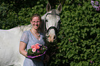 woman with arabian horse